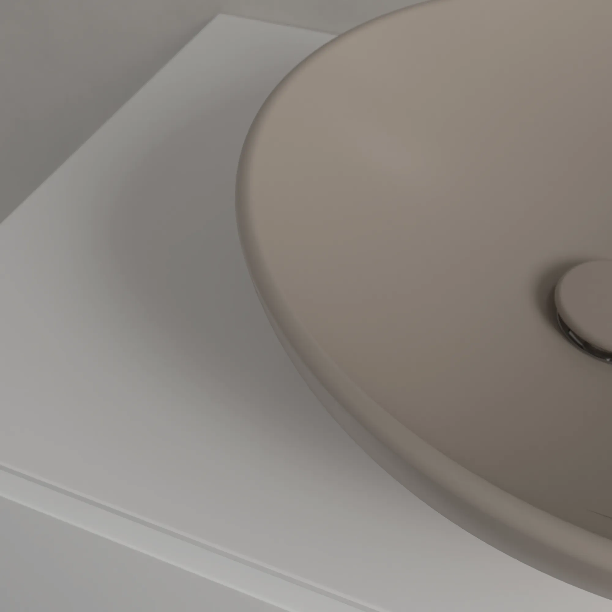 Villeroy & Boch Aufsatzwaschtisch aus TitanCeram „Loop & Friends“ ⌀ 420 mm, ohne Hahnlochbohrung in Almond Villeroy & Boch Aufsatzwaschtisch aus TitanCeram „Loop & Friends“ ⌀ 420 mm, ohne Hahnlochbohrung in Almond