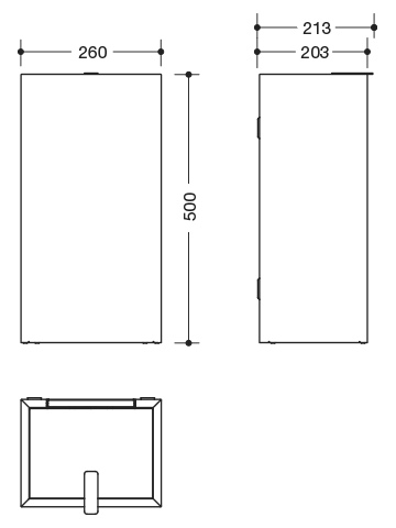 HEWI Papierabfallbehälter „System 900“ 21,3 cm
