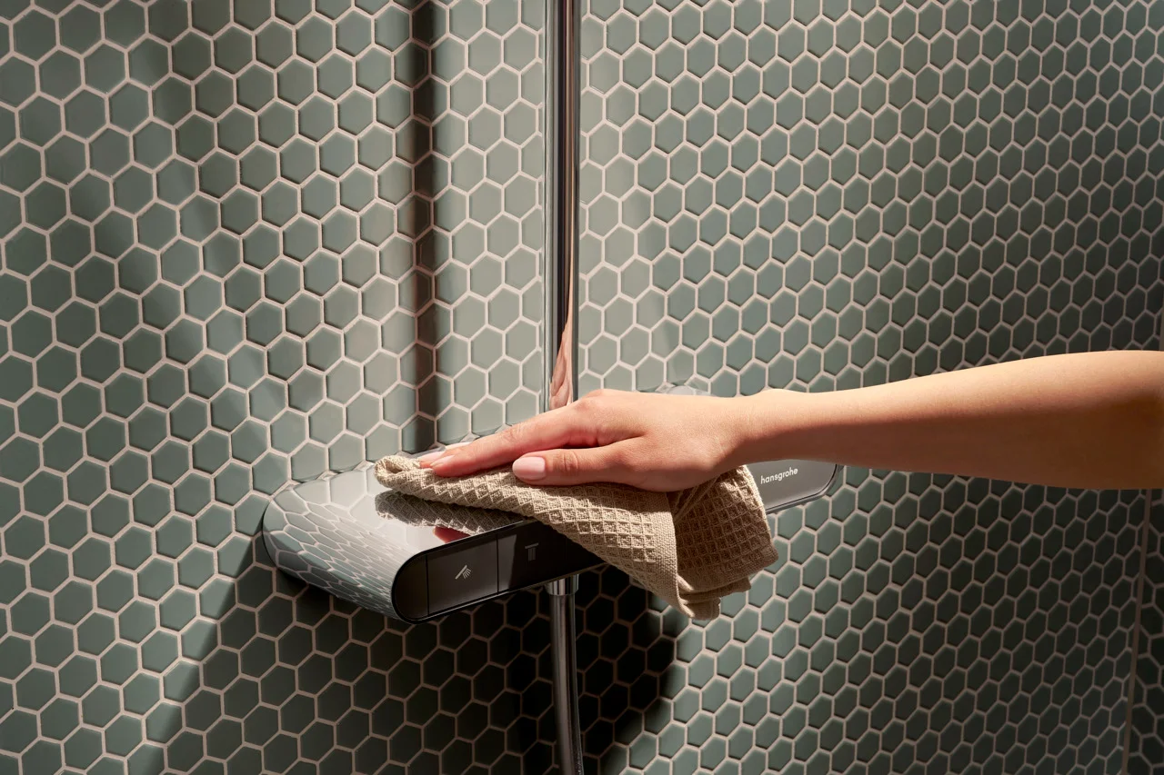 Activera Q Showerpipe 290/180 1jet EcoSmart mit ShowerTablet Select 360 Varia, Oberfläche: Chrom Activera Q Showerpipe 290/180 1jet EcoSmart mit ShowerTablet Select 360 Varia, Oberfläche: Chrom