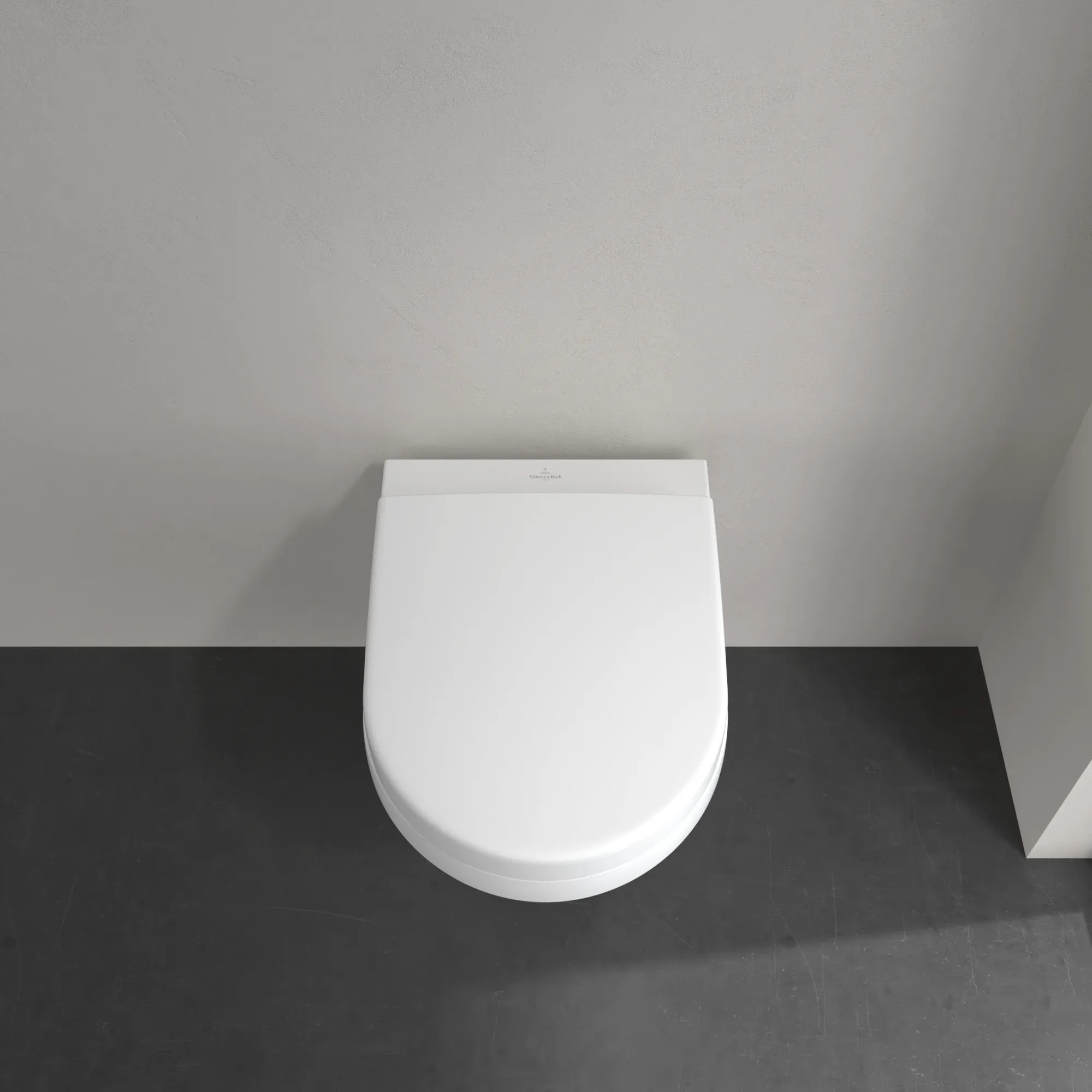 Wand-Tiefspül-WC TwistFlush „Architectura“ 35 × 35,5 × 48 cm, Befestigung sichtbar, ohne Spülrand