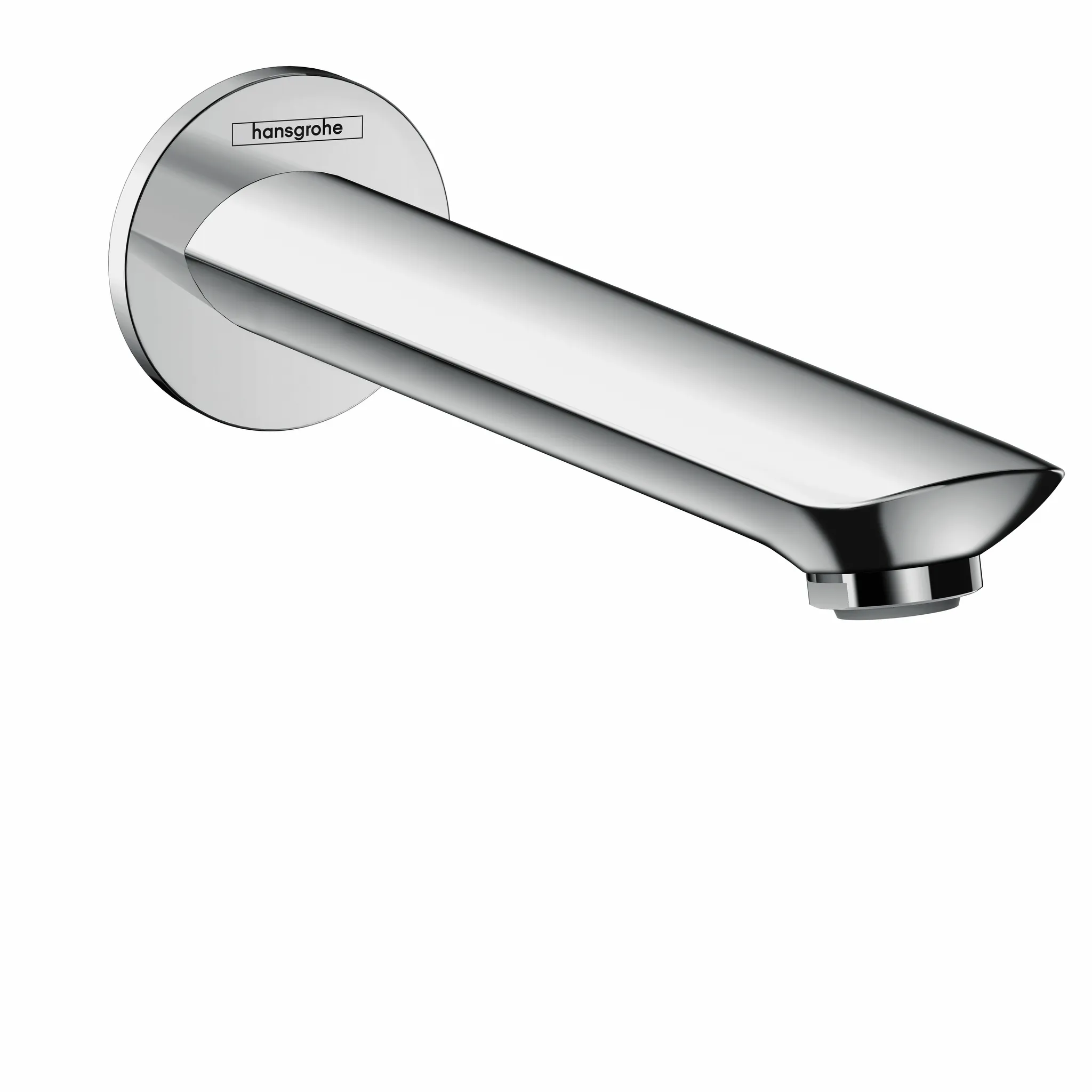Hansgrohe Novus Wanneneinlauf Chrom, Ausladung 192 mm, Wandmontage, max. Durchfluss 20 l/min bei 3 bar, Anschluss G 3/4, Normalstrahl