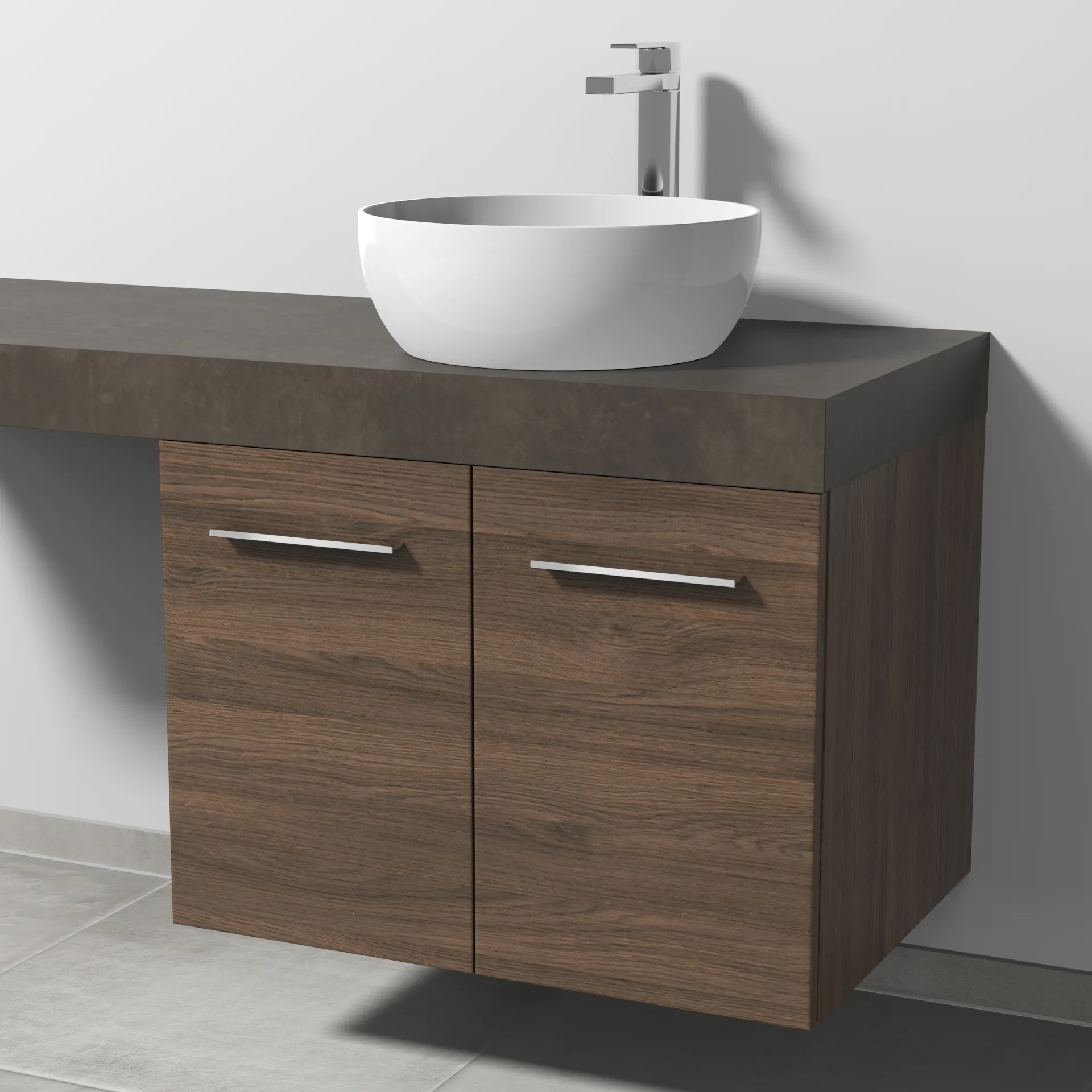 Sanipa Waschtischunterschrank „2morrow“ 700 × 510 × 520 mm in Eiche Arizona