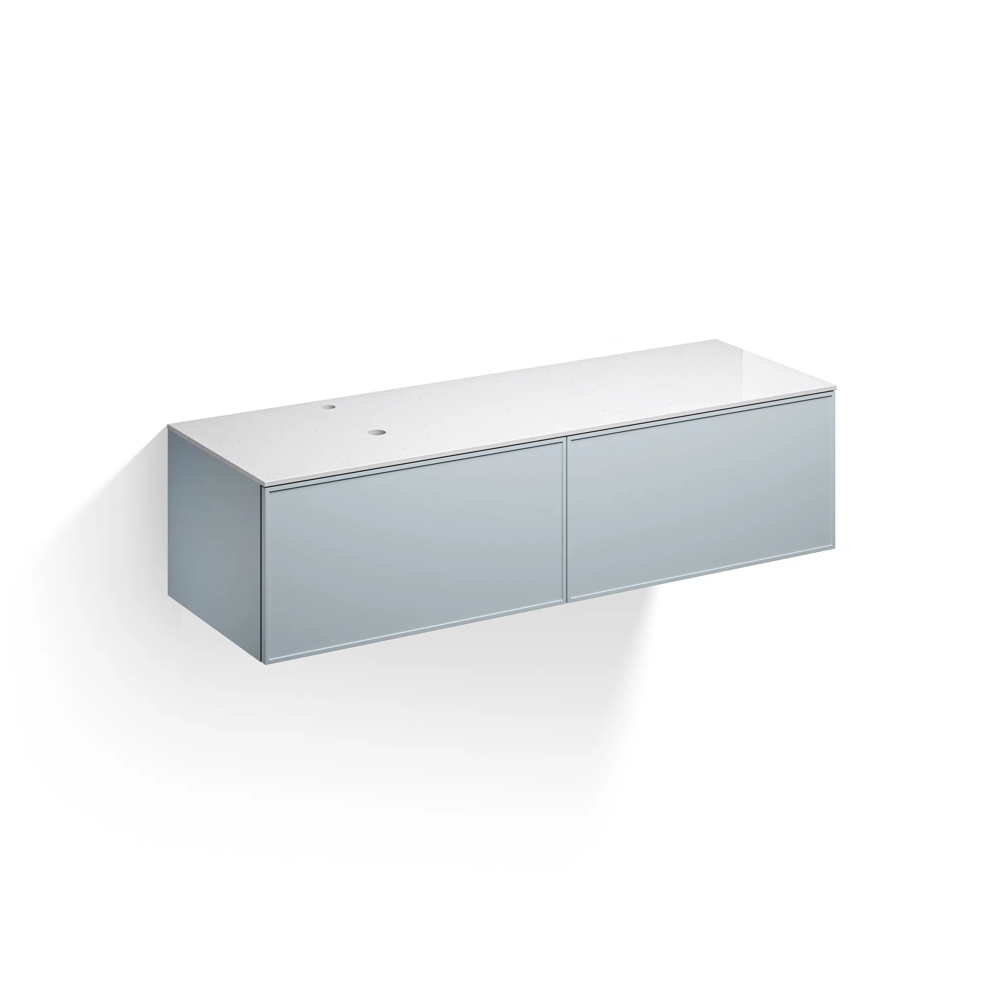 Alape Möbelmodul Arkta 1600x400 Carrara/Türkisgrau
