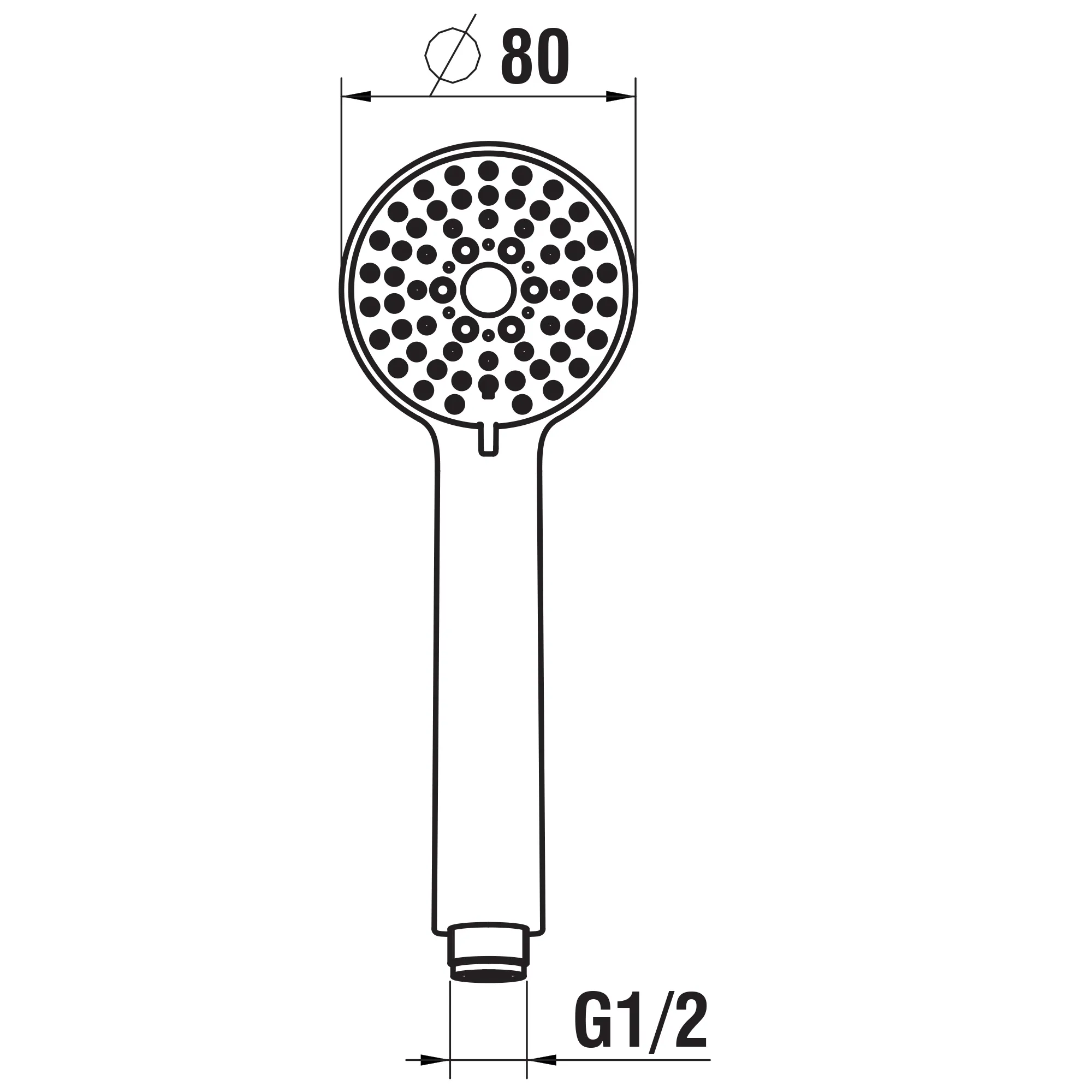 Handbrause TwinStick, Ø25mm, PVD Blassgold matt Vollmetall Brausestrahl: Rainspray Mit RubiClean Selbstreinigender Strahlformer Verkalkungsarm Durchfluss: 8.5 l/min (3 bar)