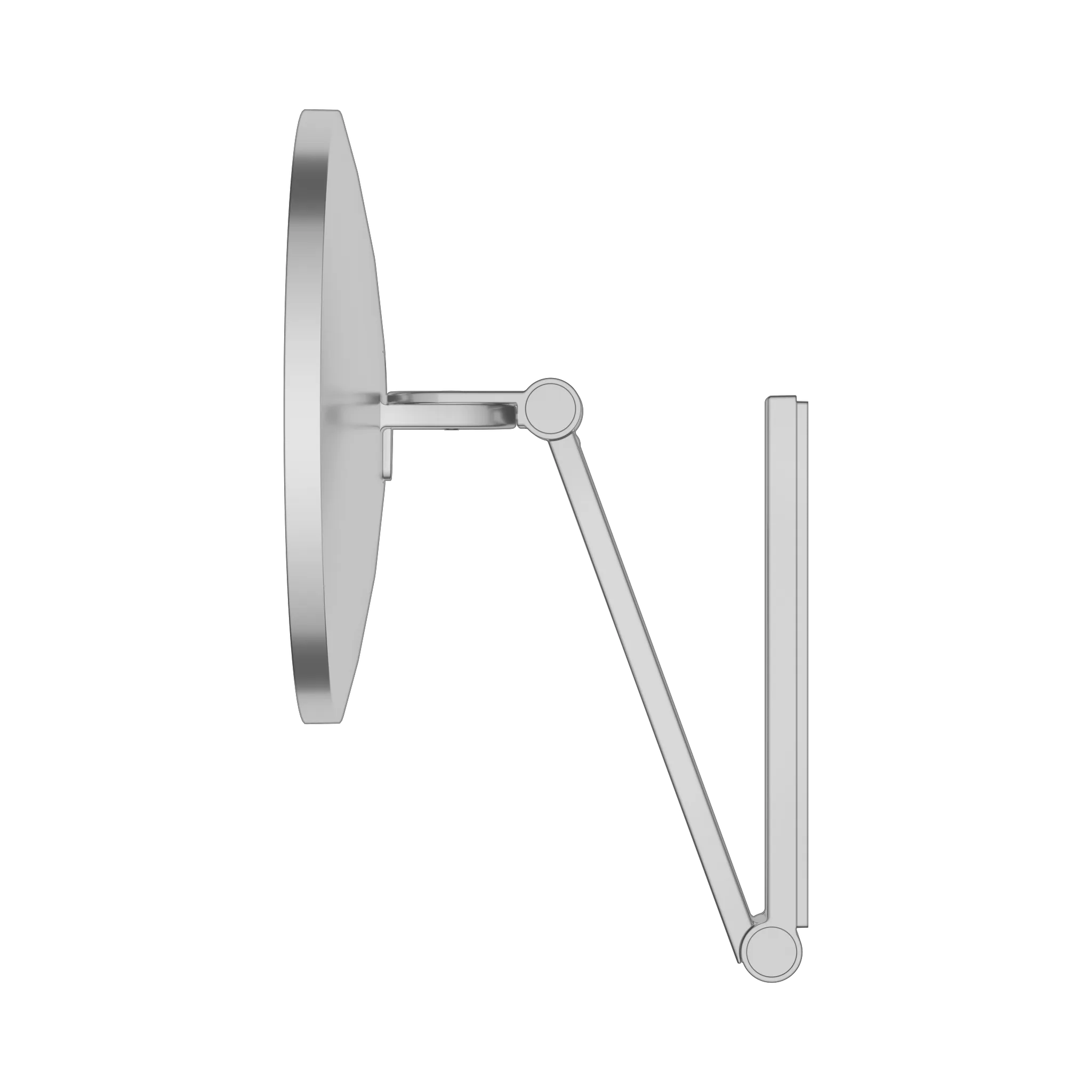 Kosmetikspiegel 17612170000 Kosmetikspiegel iLook_move Wandmodell, rund Aluminium-finish