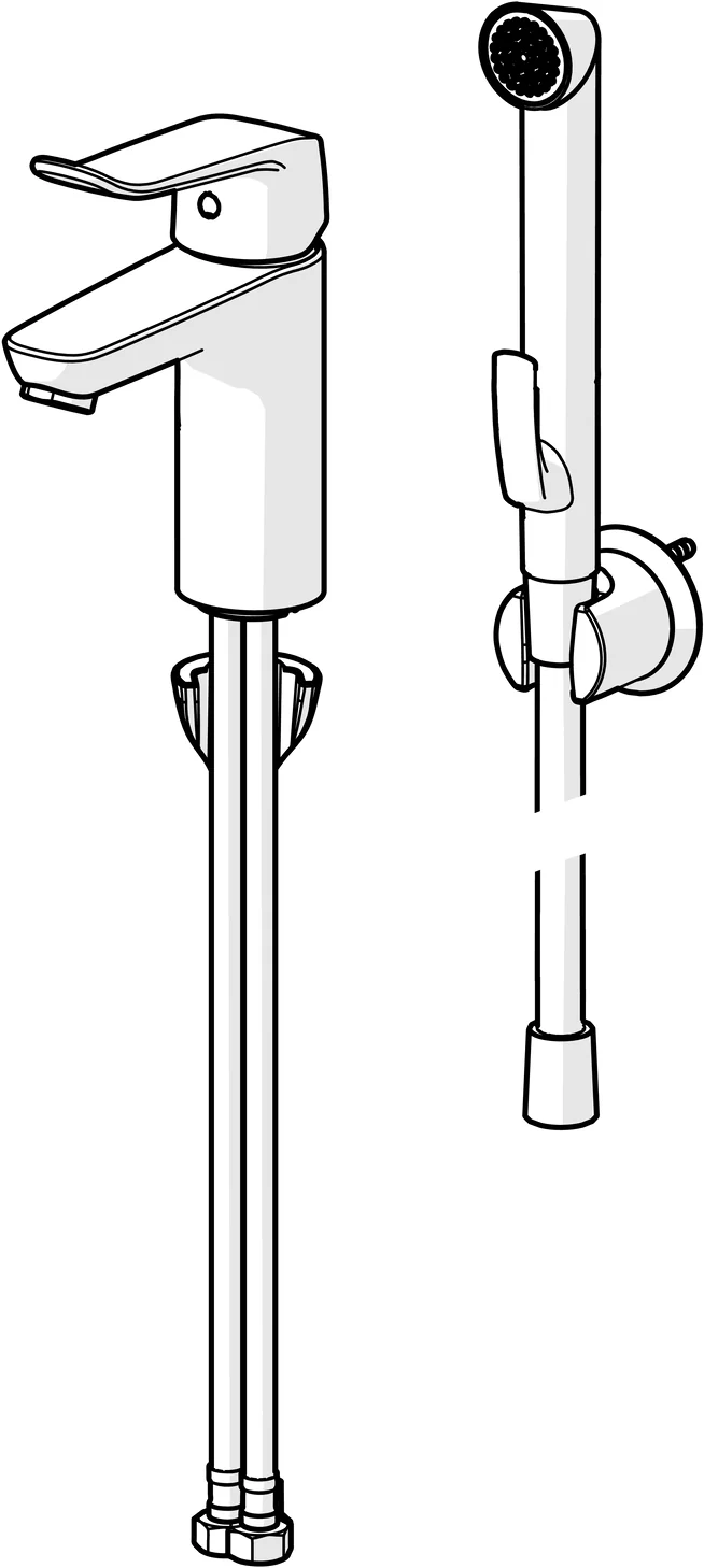 HansaCARE Waschtischarmatur HansaCARE 4628 Bedienungshebel lang 1-strahlig Ausladung 114 mm DN15 Chrom HansaCARE Waschtischarmatur HansaCARE 4628 Bedienungshebel lang 1-strahlig Ausladung 114 mm DN15 Chrom