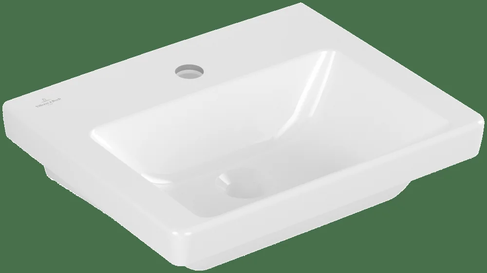 Villeroy & Boch Subway 3.0 Handwaschbecken 450x370mm Rechteck 1HL o. ÜL Weiß Alpin Villeroy & Boch Subway 3.0 Handwaschbecken 450x370mm Rechteck 1HL o. ÜL Weiß Alpin