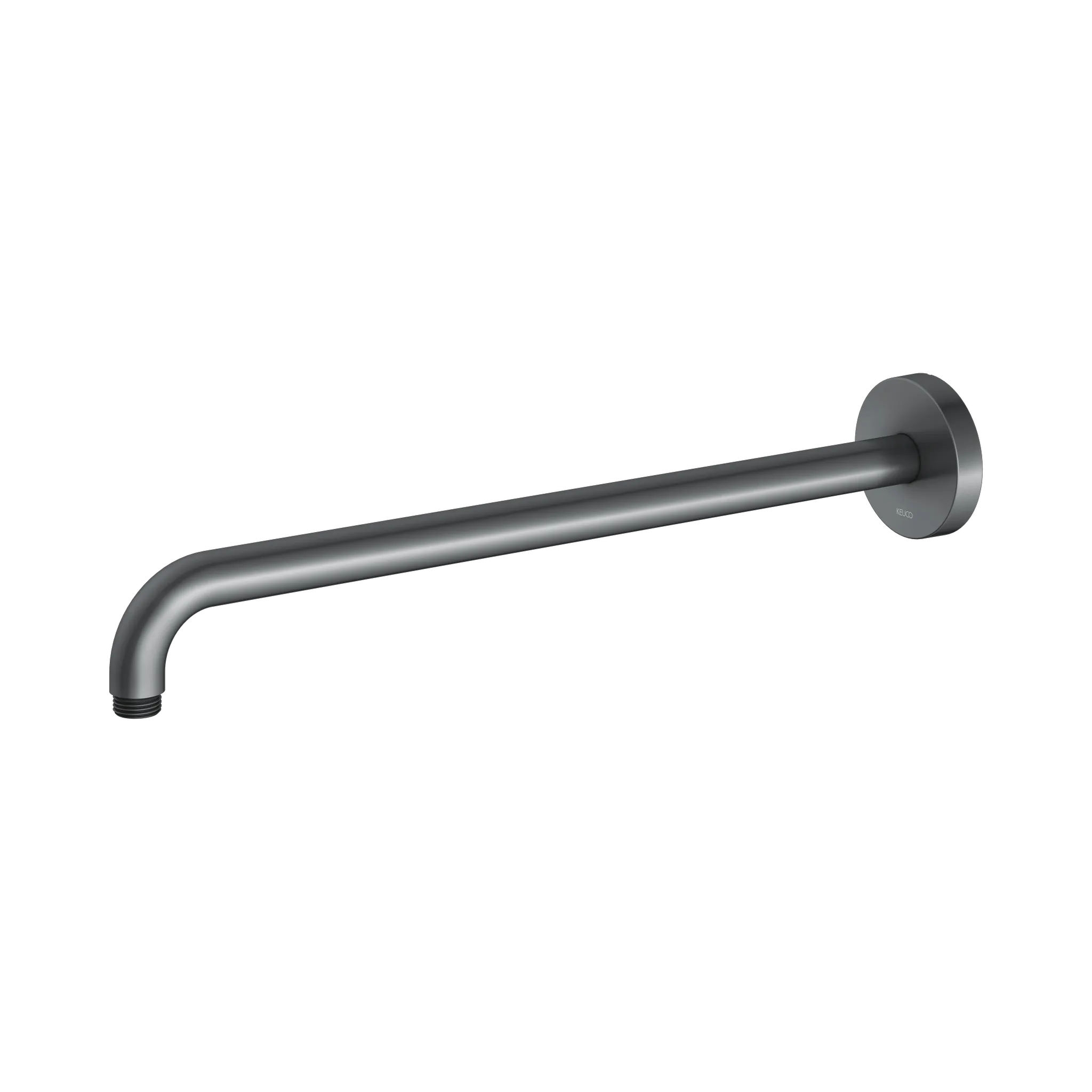 KEUCO Brausearm Wandmontage rund 450 mm Schwarzchrom gebürstet KEUCO Brausearm Wandmontage rund 450 mm Schwarzchrom gebürstet
