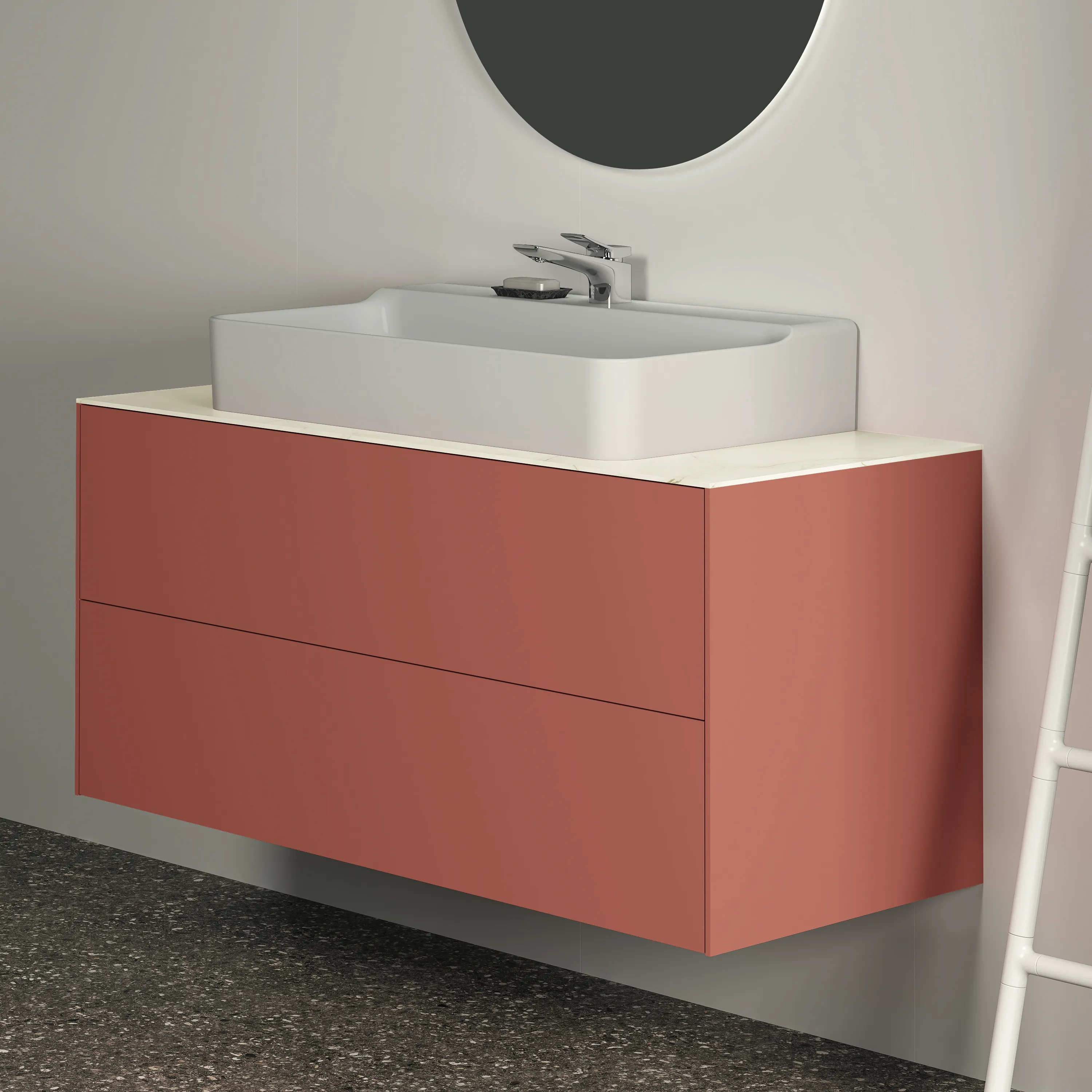 Ideal Standard Waschtischunterschrank „Conca“ 120 × 54 × 50,5 cm Sunset matt lackiert Ideal Standard Waschtischunterschrank „Conca“ 120 × 54 × 50,5 cm Sunset matt lackiert