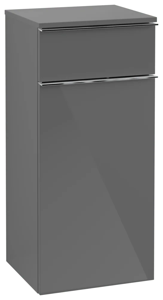 Villeroy & Boch Venticello Seitenschrank A95011, 404 x 866 x 372 mm, Glossy Grey