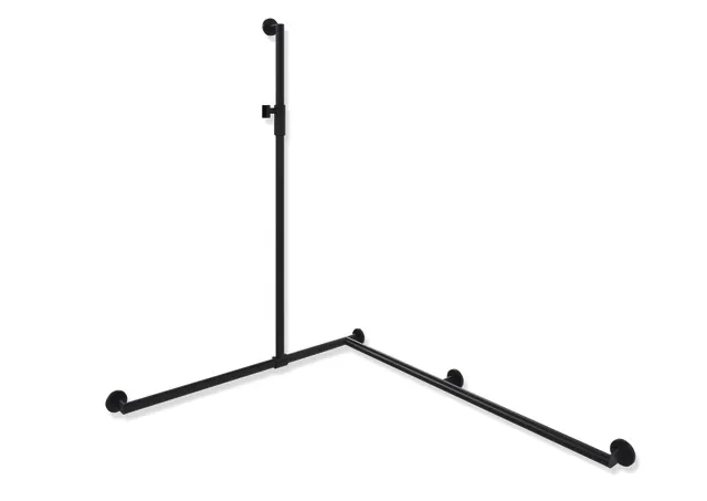 HEWI Haltegriff Ausführung rechts „System 900“ in Schwarz tiefmatt / Schwarz matt, Befestigung verdeckt HEWI Haltegriff Ausführung rechts „System 900“ in Schwarz tiefmatt / Schwarz matt, Befestigung verdeckt