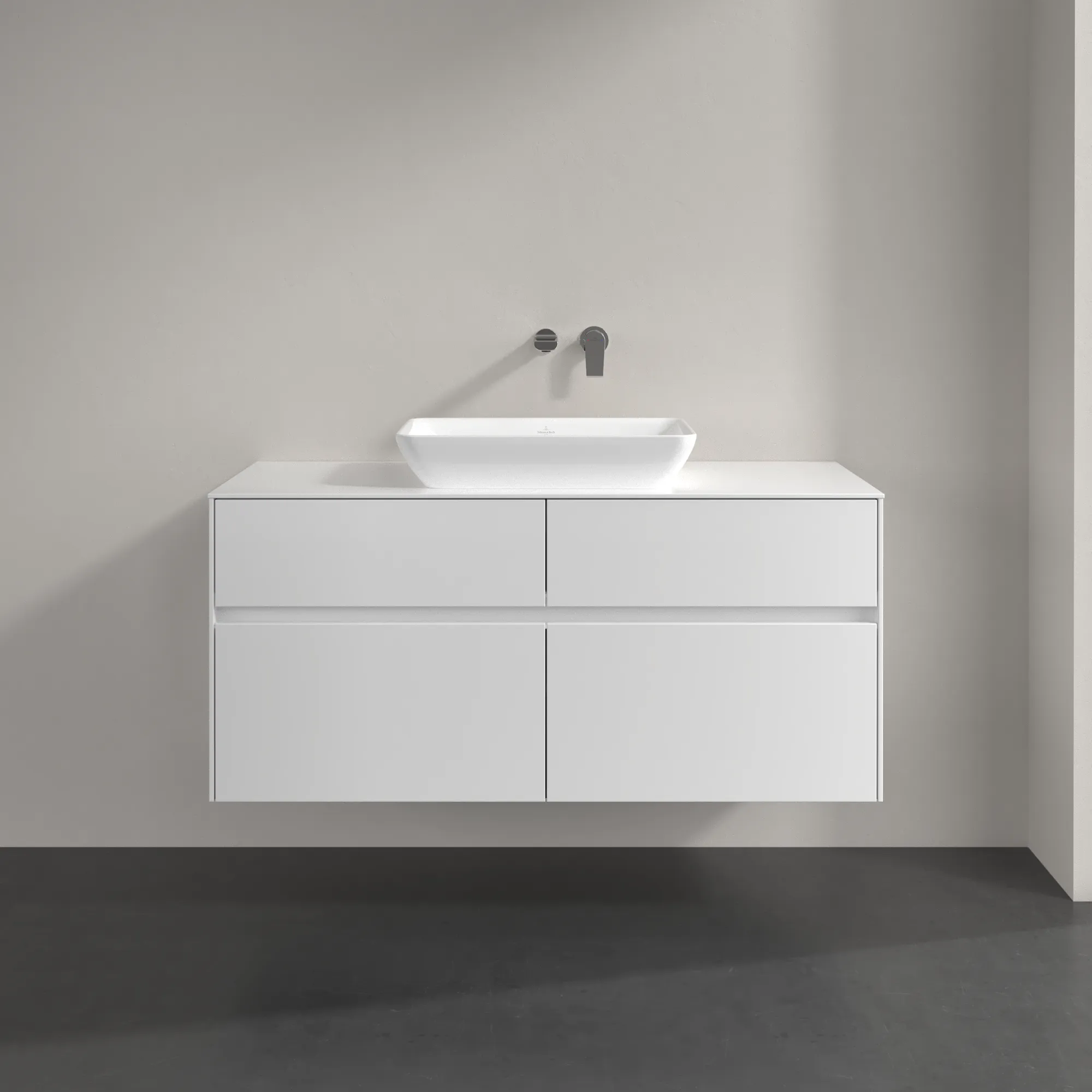 Villeroy & Boch Collaro Waschbeckenunterschrank C11200 Glossy White