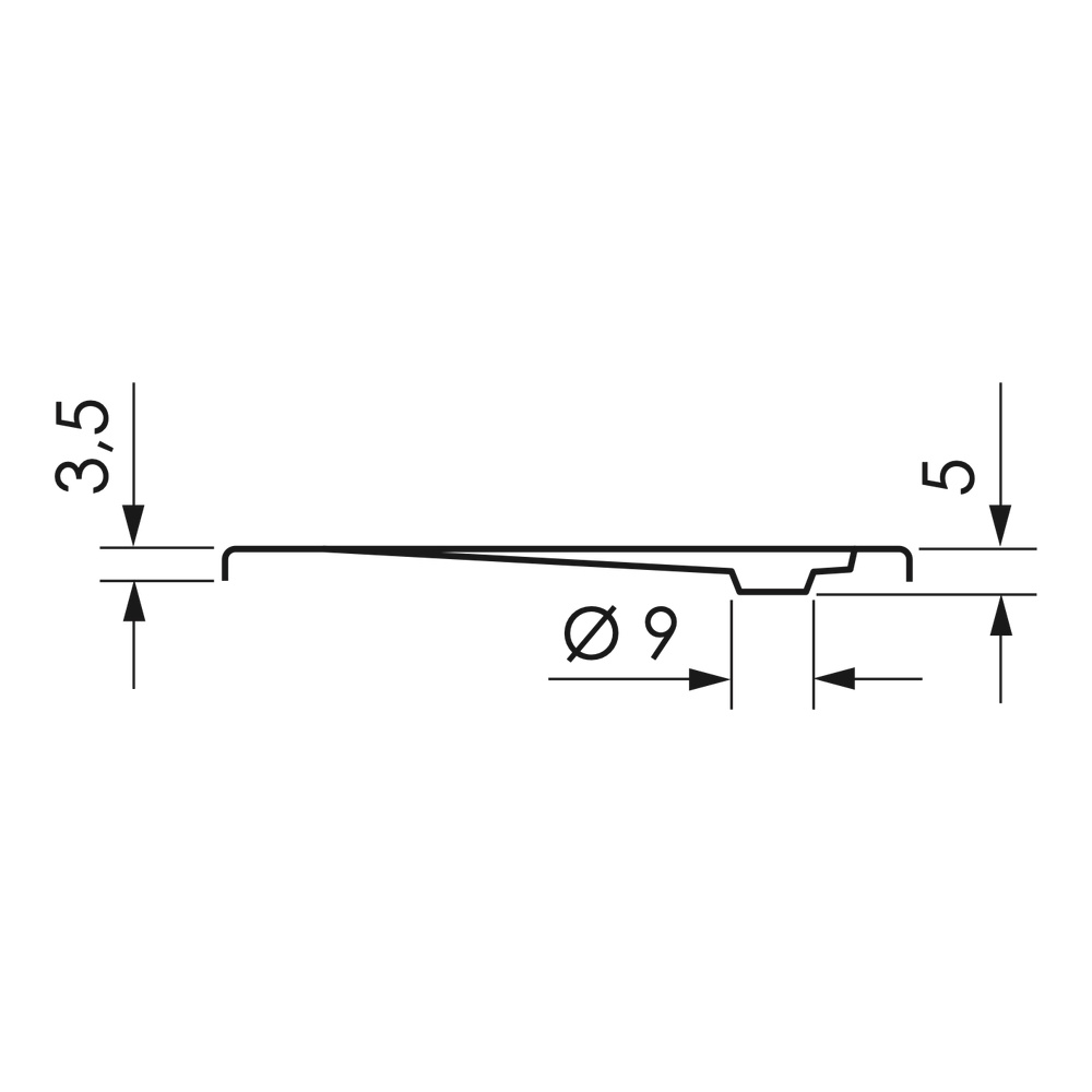 repaBAD Duschwanne Como 170 x 75 x 2,5 cm in Weiss