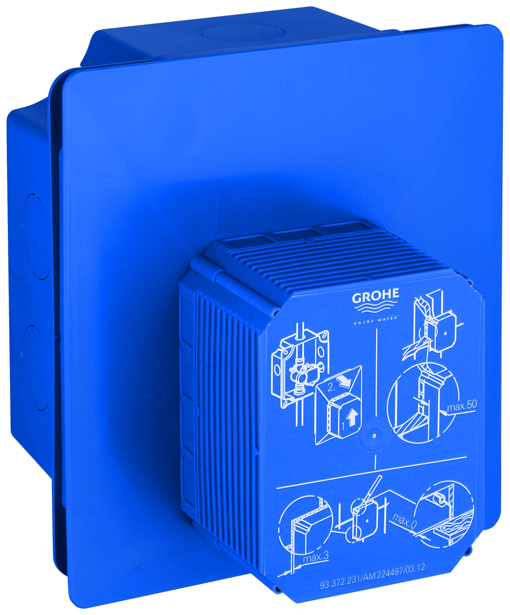 Urinal-Rohbauset Rapido UMB 38787, für manuelle Betätigung oder Tectron Infrarot Elektronik 6 V, für Nass- und Trockenausbau, für Fertigmontagesets mit Abmessungen 116 x 144 mm