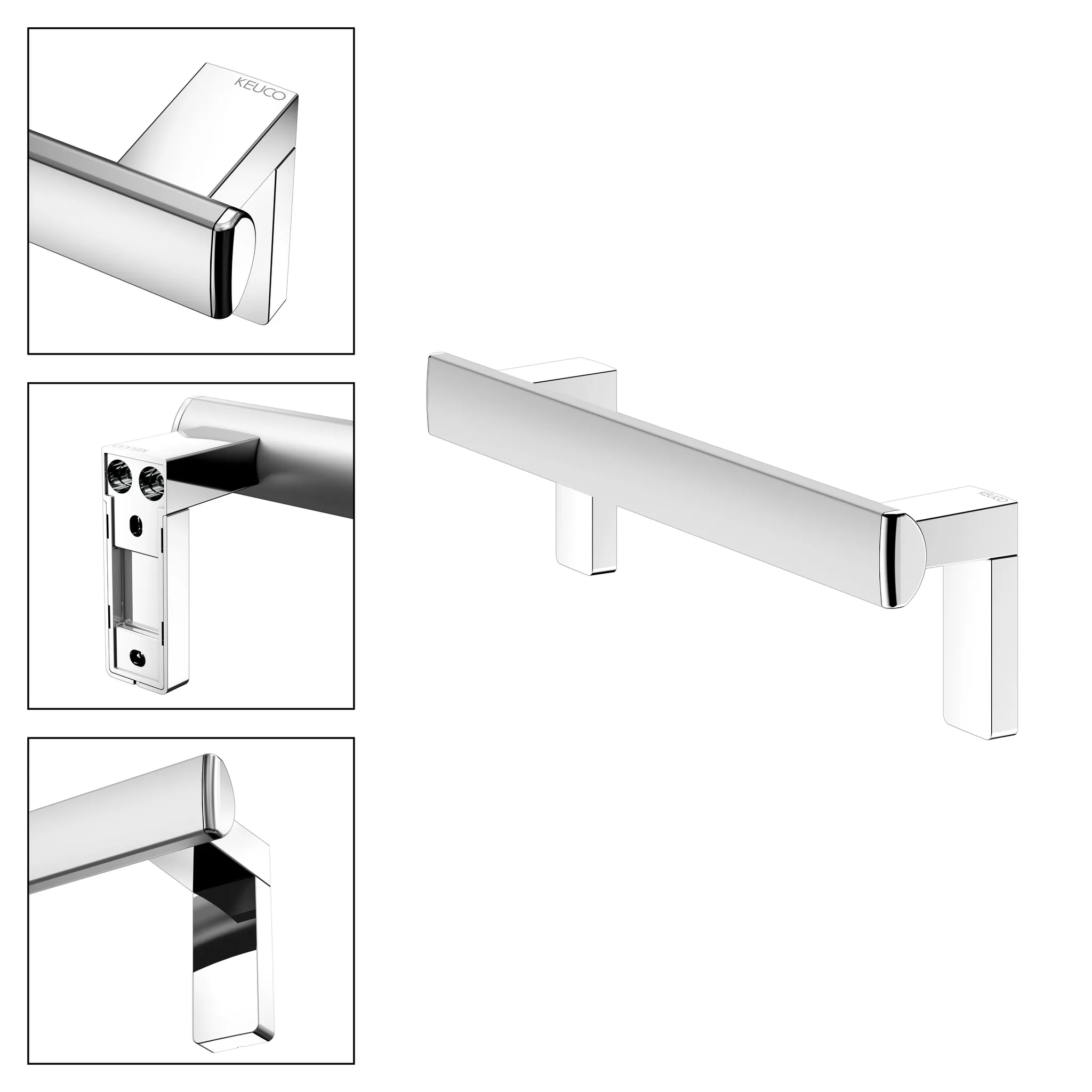KEUCO AXESS Haltegriff 400 mm silber-eloxiert KEUCO AXESS Haltegriff 400 mm silber-eloxiert