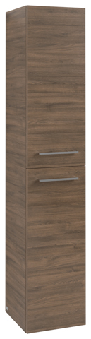 Villeroy & Boch Hochschrank „Avento“ 35 × 176 × 37,2 × 37,2 cm in Arizona Oak, Anschlag rechts, Soft Closing, 2 Türen