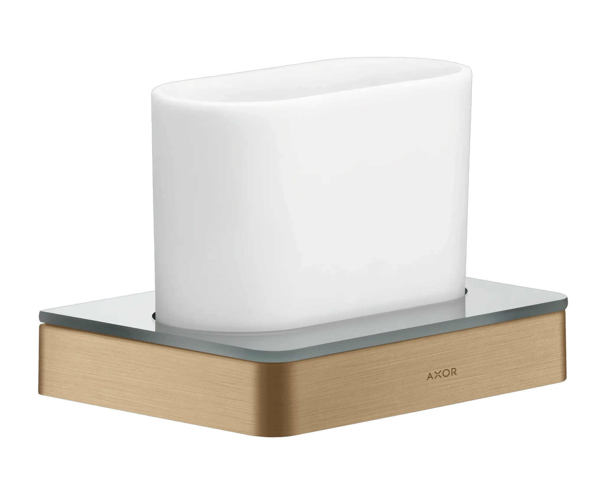 Hansgrohe AXOR Universal Softsquare Zahnputzbecher, Brushed Bronze Hansgrohe AXOR Universal Softsquare Zahnputzbecher, Brushed Bronze