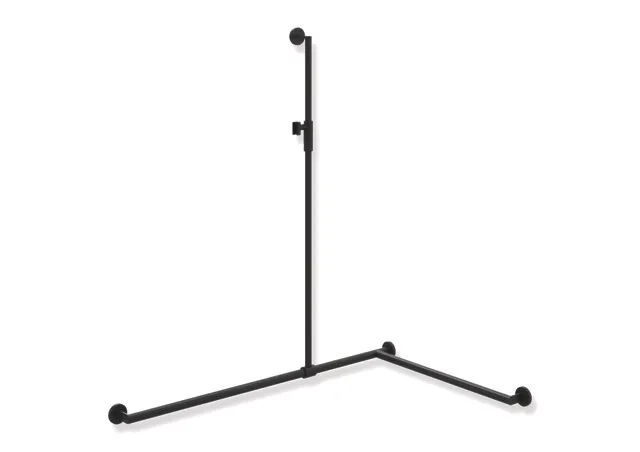 HEWI Haltegriff Ausführung rechts „System 900“ in Schwarz tiefmatt / Schwarz matt, Befestigung verdeckt HEWI Haltegriff Ausführung rechts „System 900“ in Schwarz tiefmatt / Schwarz matt, Befestigung verdeckt