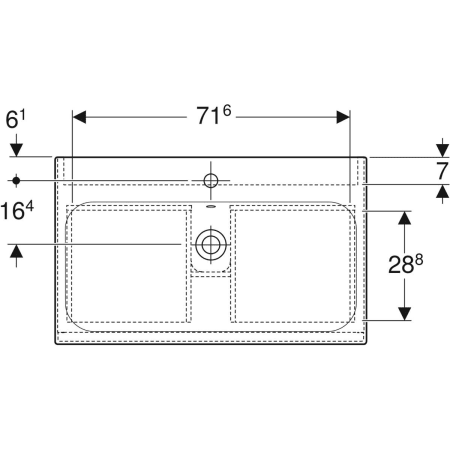 Geberit Waschtischunterschrank „Renova Plan“ weiß / lackiert hochglänzend Geberit Waschtischunterschrank „Renova Plan“ weiß / lackiert hochglänzend