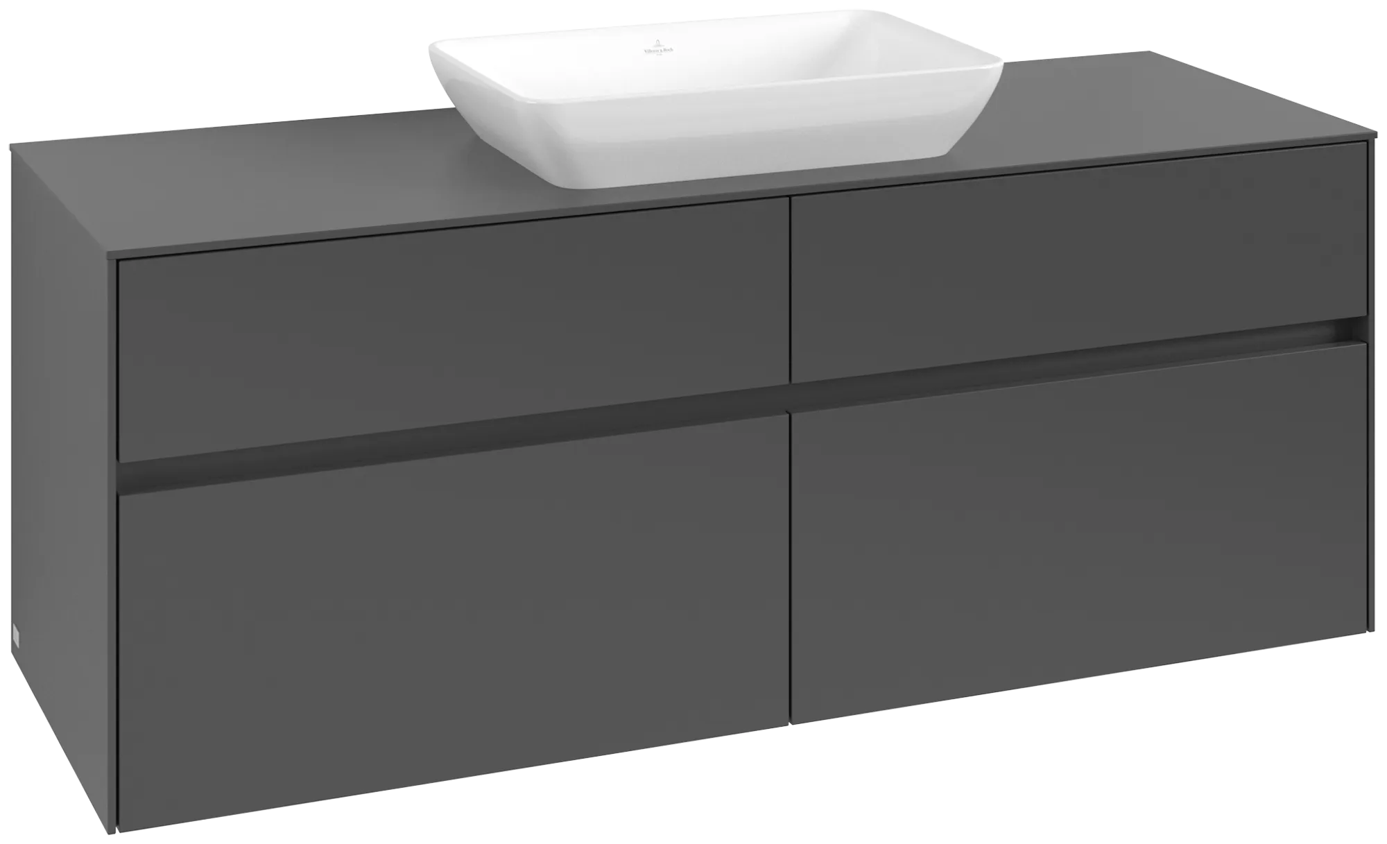 Villeroy & Boch Collaro Waschbeckenunterschrank C11600, 1400 x 548 x 500 mm, Graphite
