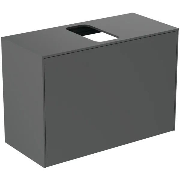 Ideal Standard Waschtischunterschrank „Conca“ 80,2 × 55 × 37,3 cm Anthrazit matt lackiert Ideal Standard Waschtischunterschrank „Conca“ 80,2 × 55 × 37,3 cm Anthrazit matt lackiert