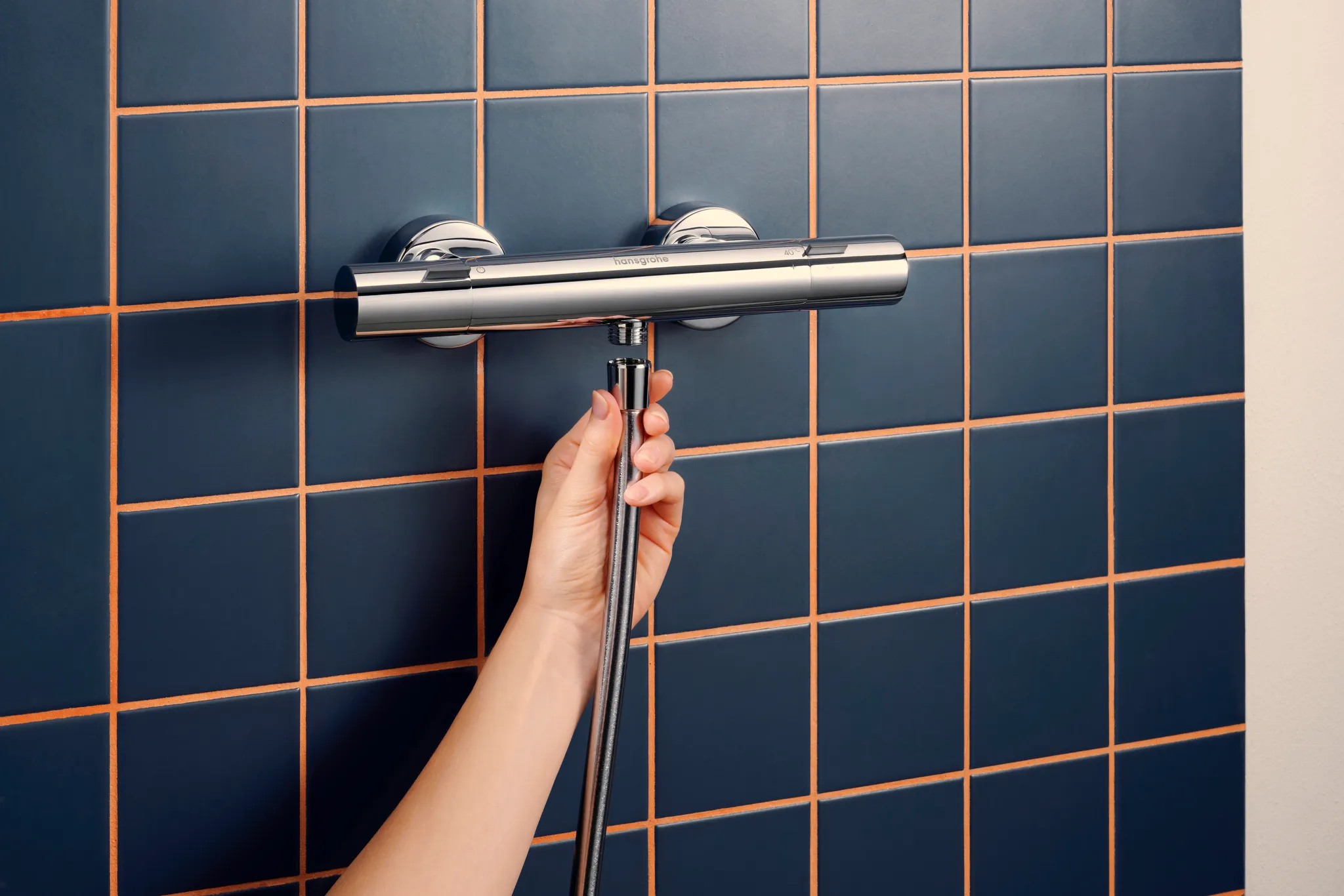 Hansgrohe Ecostat Fine Brausethermostat Aufputz, Chrom Hansgrohe Ecostat Fine Brausethermostat Aufputz, Chrom