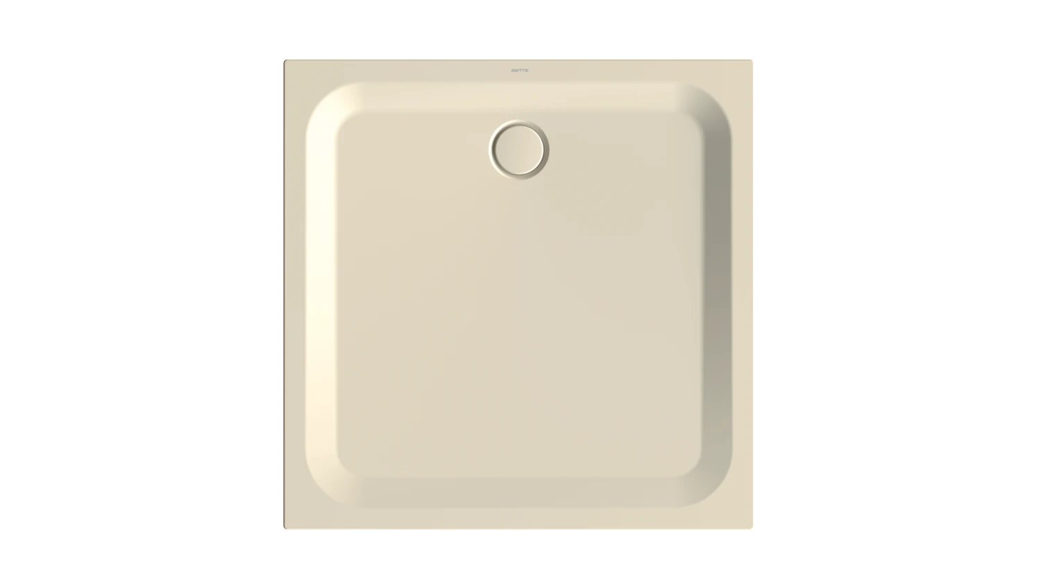 Bette quadrat Duschwanne „BetteUltra“ 1100 × 1100 mm ohne Oberflächenbeschichtung, mit BetteGlasur Plus, ohne Wannenträger, in Pergamon