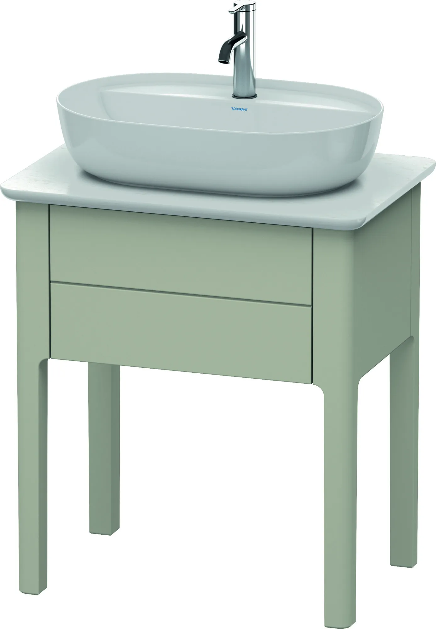 Duravit Waschtischunterschrank bodenstehend „Luv“ 63,8 × 74,3 × 45 cm Taupe Seidenmatt