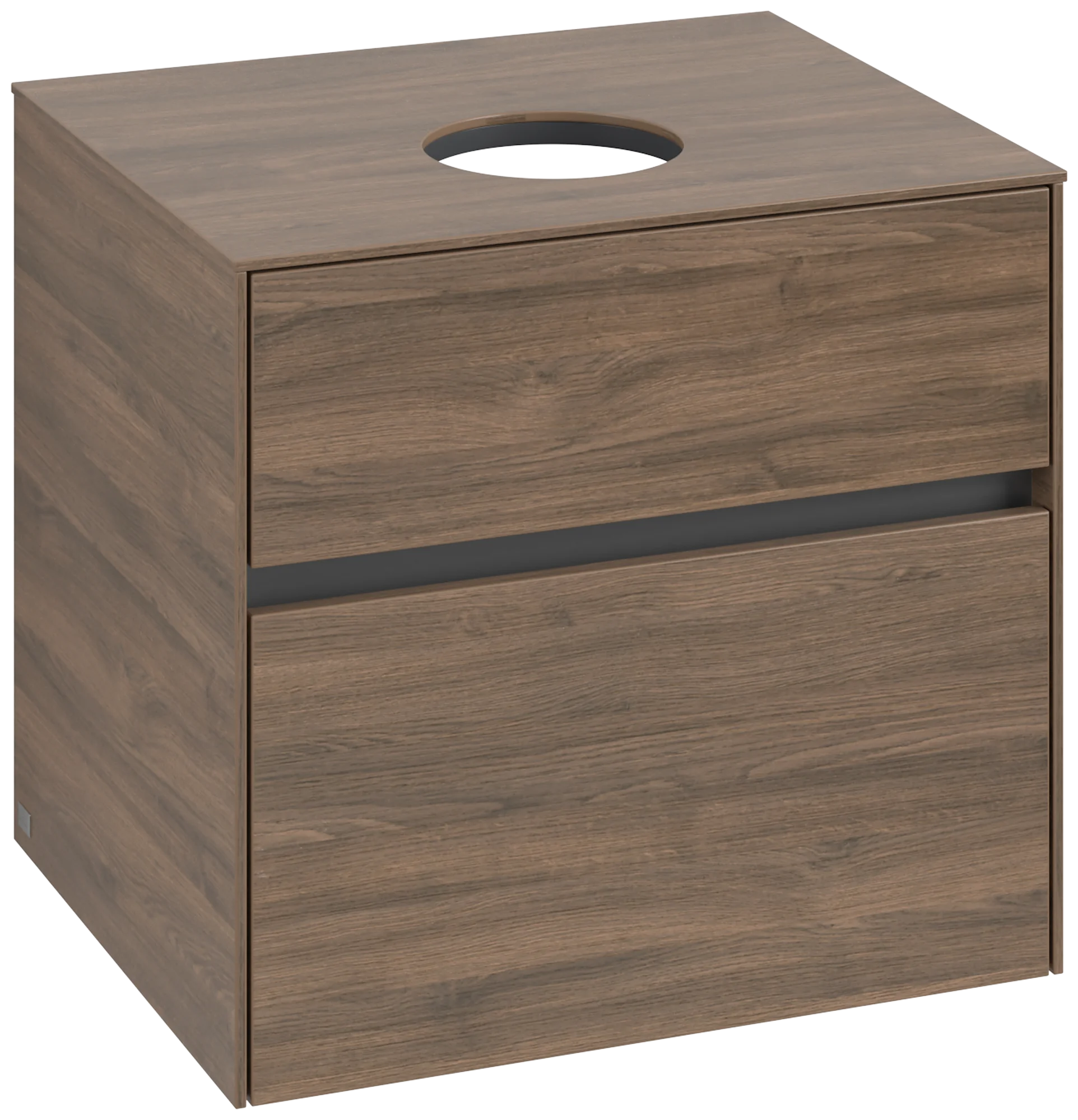 Villeroy & Boch Waschbeckenunterschrank Collaro C15400 Arizona Oak, 600 x 500 mm, Höhe 548 mm, 2 Auszüge mit Antirutsch-Boden, für Aufsatzwaschbecken Villeroy & Boch Waschbeckenunterschrank Collaro C15400 Arizona Oak, 600 x 500 mm, Höhe 548 mm, 2 Auszüge mit Antirutsch-Boden, für Aufsatzwaschbecken
