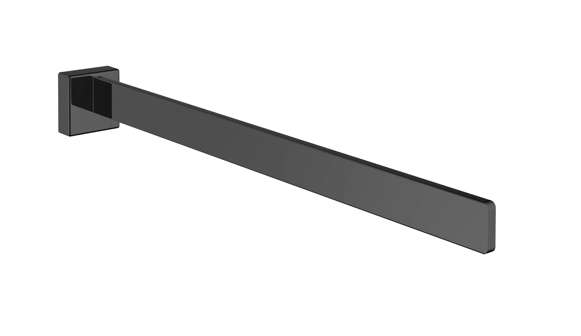 cue Handtuchhalter starr1-armig, 416mm, schwarz