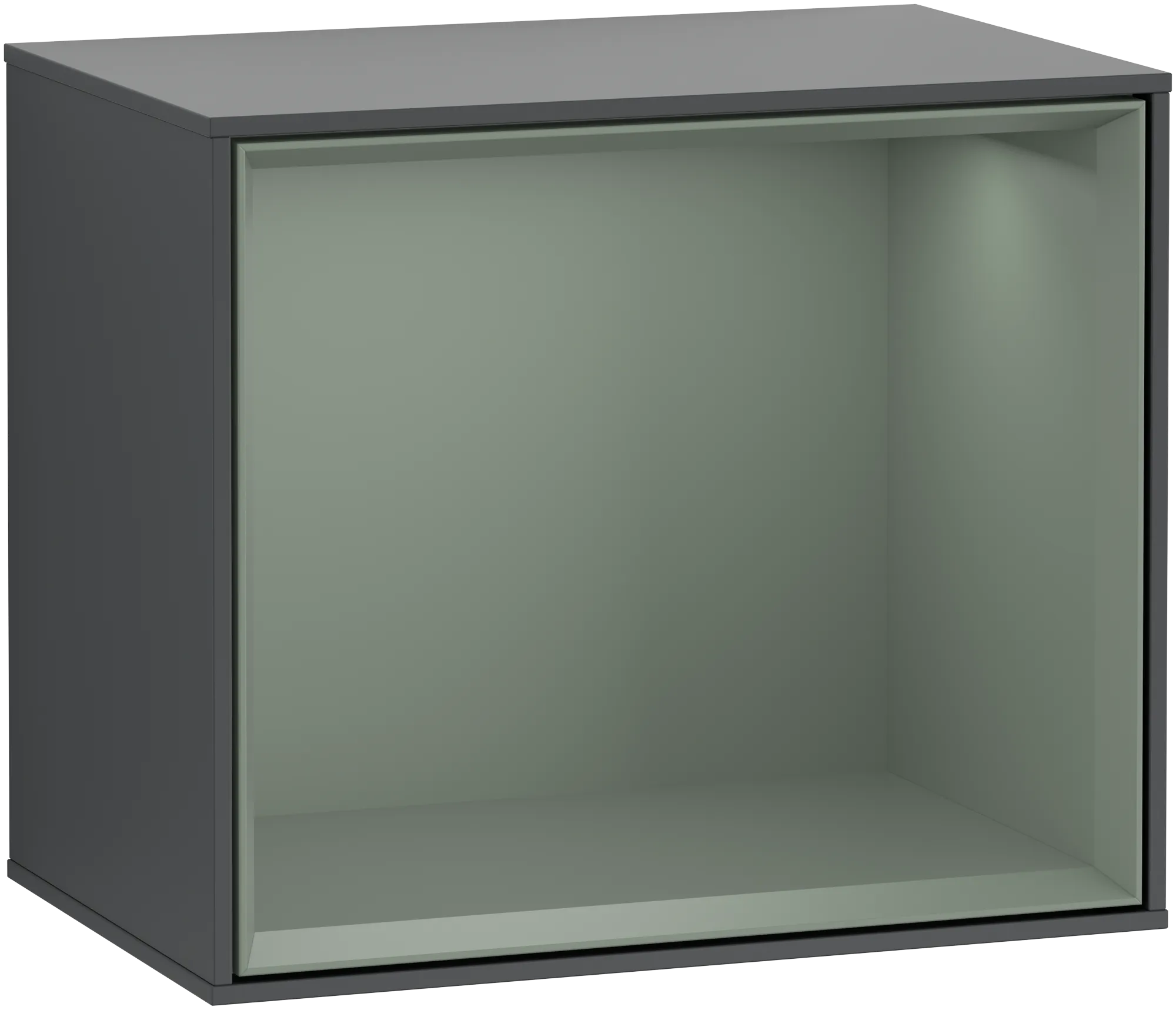 Villeroy & Boch Finion Regalmodul F58, 418 x 356 x 270 mm, Midnight Blue Matt / Olive Matt