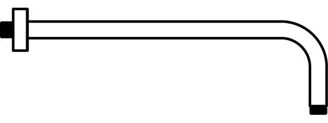 Wandanschluss Idealrain 400mm, Brushed Gold Wandanschluss Idealrain 400mm, Brushed Gold