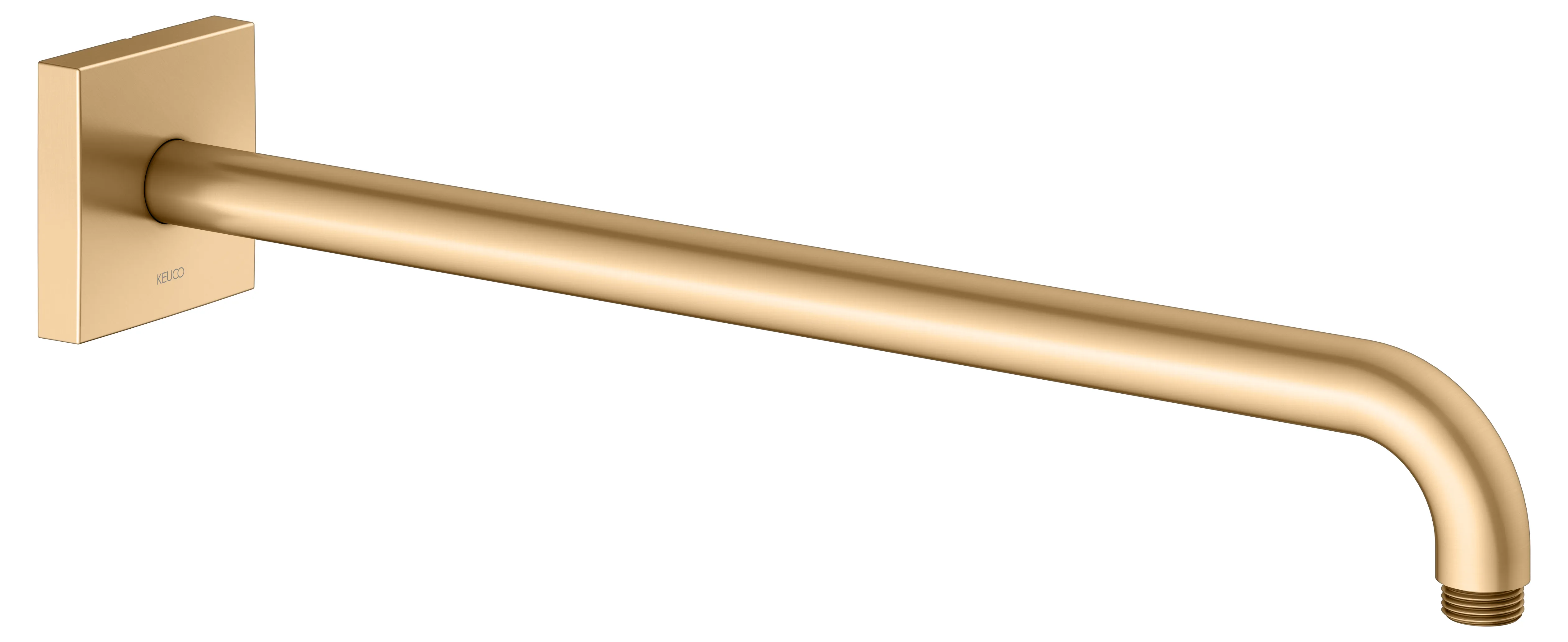 Brausen und Brausezubehör Brausearm Wandanschluss Ausladung 450 mm Messing gebürstet Brausen und Brausezubehör Brausearm Wandanschluss Ausladung 450 mm Messing gebürstet