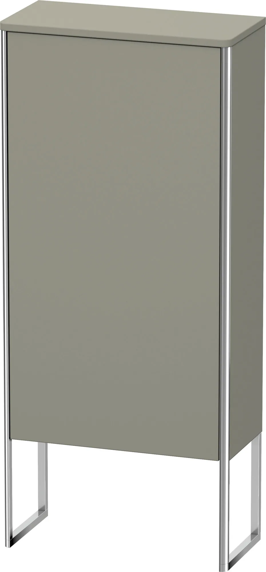 Duravit Halbhochschrank „XSquare“ 50 × 113,6 × 23,6 cm Steingrau Seidenmatt
