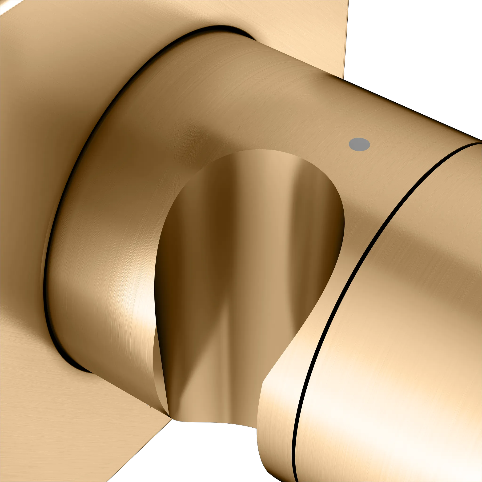 IXMO 3-Wege Umstellventil UP DN15 IXMO Comfort, eckig Messing gebürstet