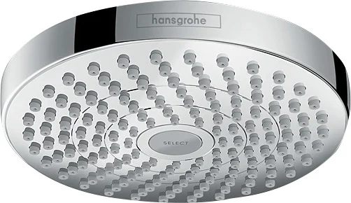 Hansgrohe Croma Select S Kopfbrause 180 mm, Chrom, Rain & IntenseRain Strahl, EcoSmart Technologie
