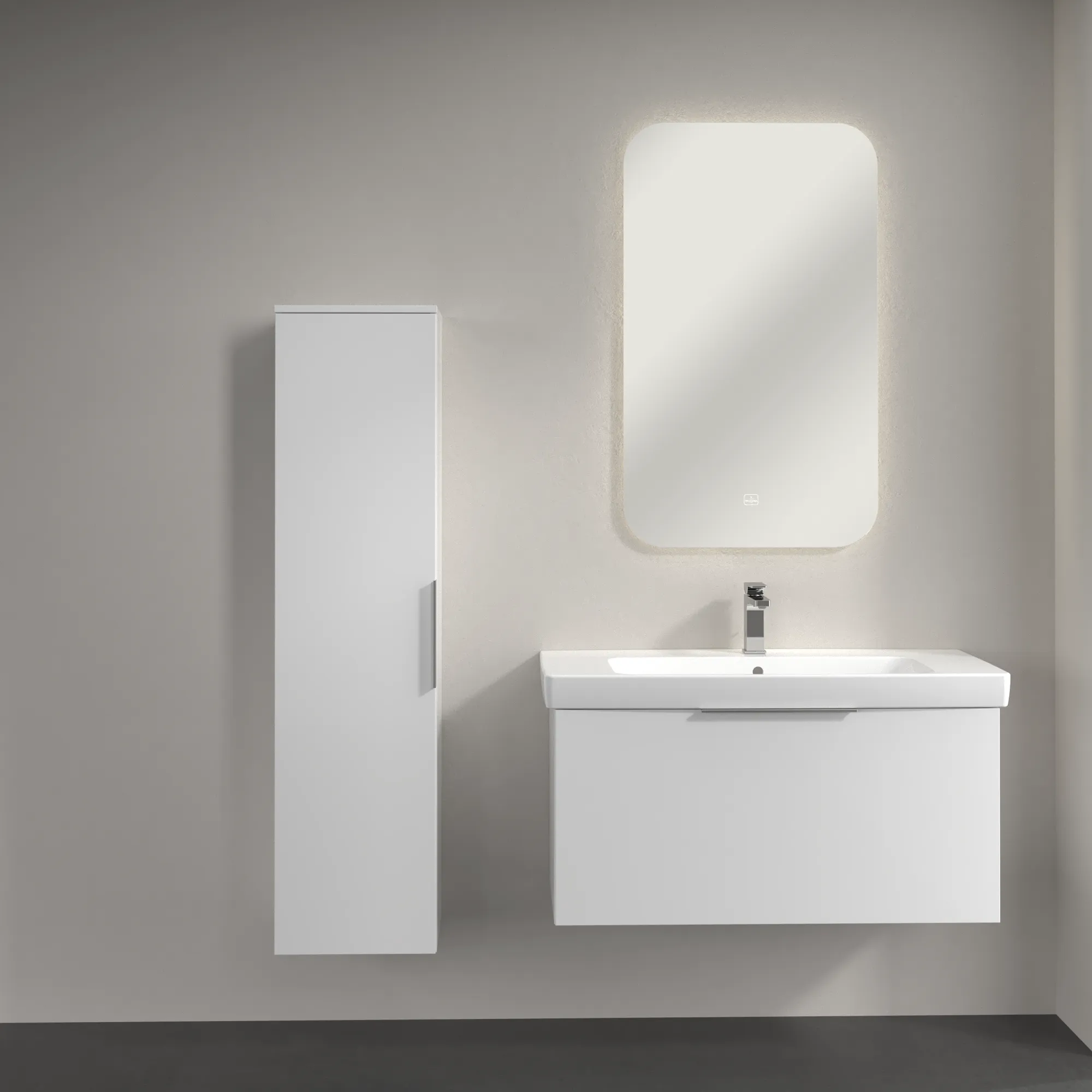 Villeroy & Boch Hochschrank „Architectura“ 35 × 140 cm White, Anschlag links Villeroy & Boch Hochschrank „Architectura“ 35 × 140 cm White, Anschlag links