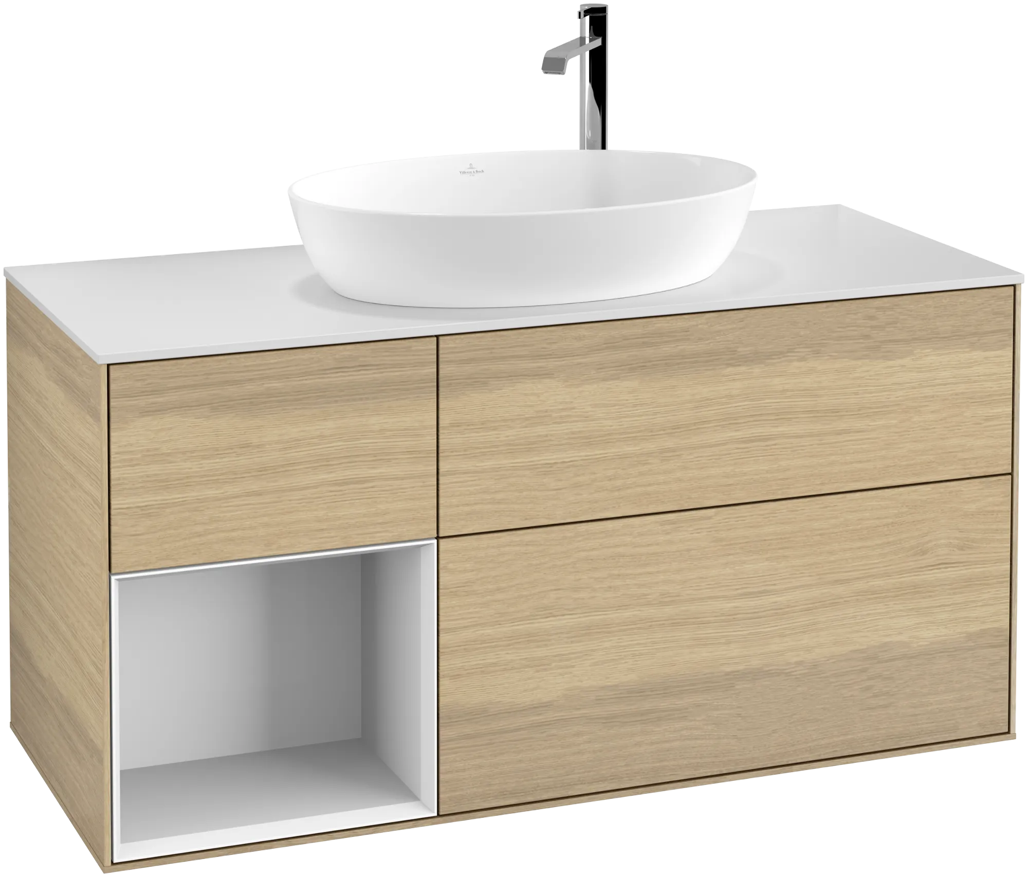 Villeroy & Boch Waschbeckenunterschrank Finion F94, 1200x603x501 mm, mit Beleuchtung