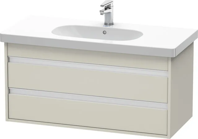 Duravit Waschtischunterschrank wandhängend „Ketho“ 100 × 48 × 45,5 cm Taupe Matt Duravit Waschtischunterschrank wandhängend „Ketho“ 100 × 48 × 45,5 cm Taupe Matt