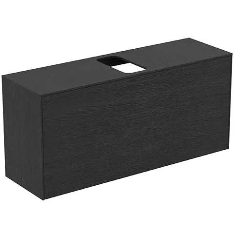 Ideal Standard Waschtischplatte Conca, Eiche geflammt, 1202 x 373 mm