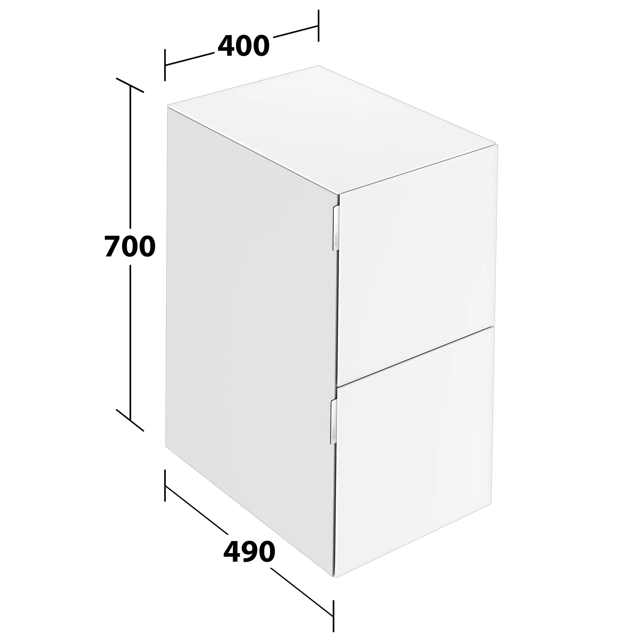 KEUCO Sideboard mit Auszügen „Edition 11 Art“ Weiß (Glas, satiniert), Weiß (Glas, satiniert), ohne Beleuchtung 40 × 70 × 49 cm KEUCO Sideboard mit Auszügen „Edition 11 Art“ Weiß (Glas, satiniert), Weiß (Glas, satiniert), ohne Beleuchtung 40 × 70 × 49 cm