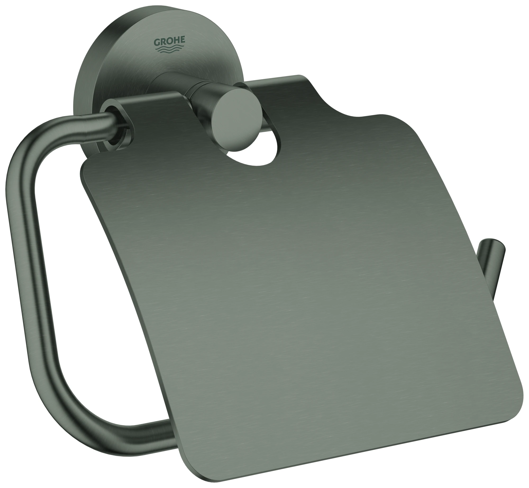 WC-Papierhalter Essentials 40367_1, mit Deckel, chrom