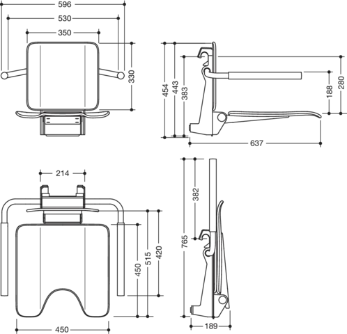 Einhängesitz „System 900“ Einhängesitz „System 900“