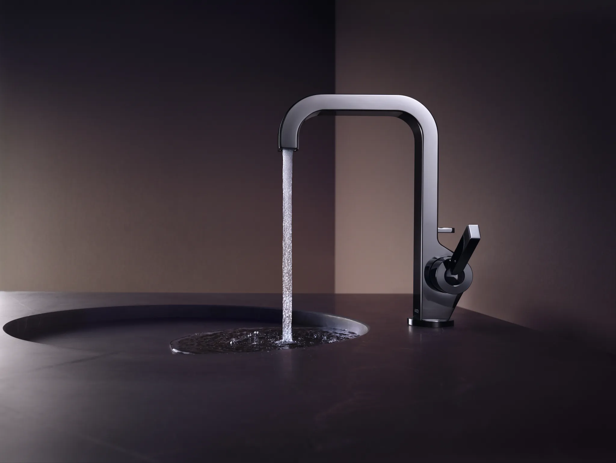 Waschtischmischer Axor Citterio chrom mit hohem Auslauf Waschtischmischer Axor Citterio chrom mit hohem Auslauf