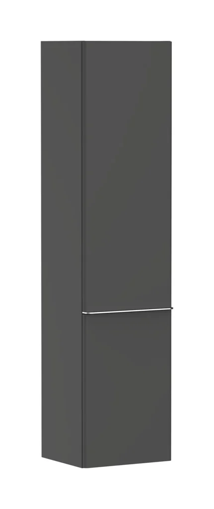 Hansgrohe Xelu Q Hochschrank Diamantgrau Matt 400x350 mm, Türanschlag links, verchromte Griffe, SoftClose und PushOpen Funktion Hansgrohe Xelu Q Hochschrank Diamantgrau Matt 400x350 mm, Türanschlag links, verchromte Griffe, SoftClose und PushOpen Funktion