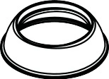 HG Steckkappe Spültischmischer für Sockel chrom ( )