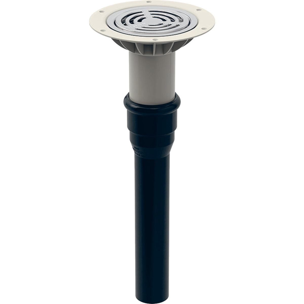 Duschbodenablauf für Bodenbeläge aus Vinyl (PVC), stockwerksdurchdringend: d=50mm