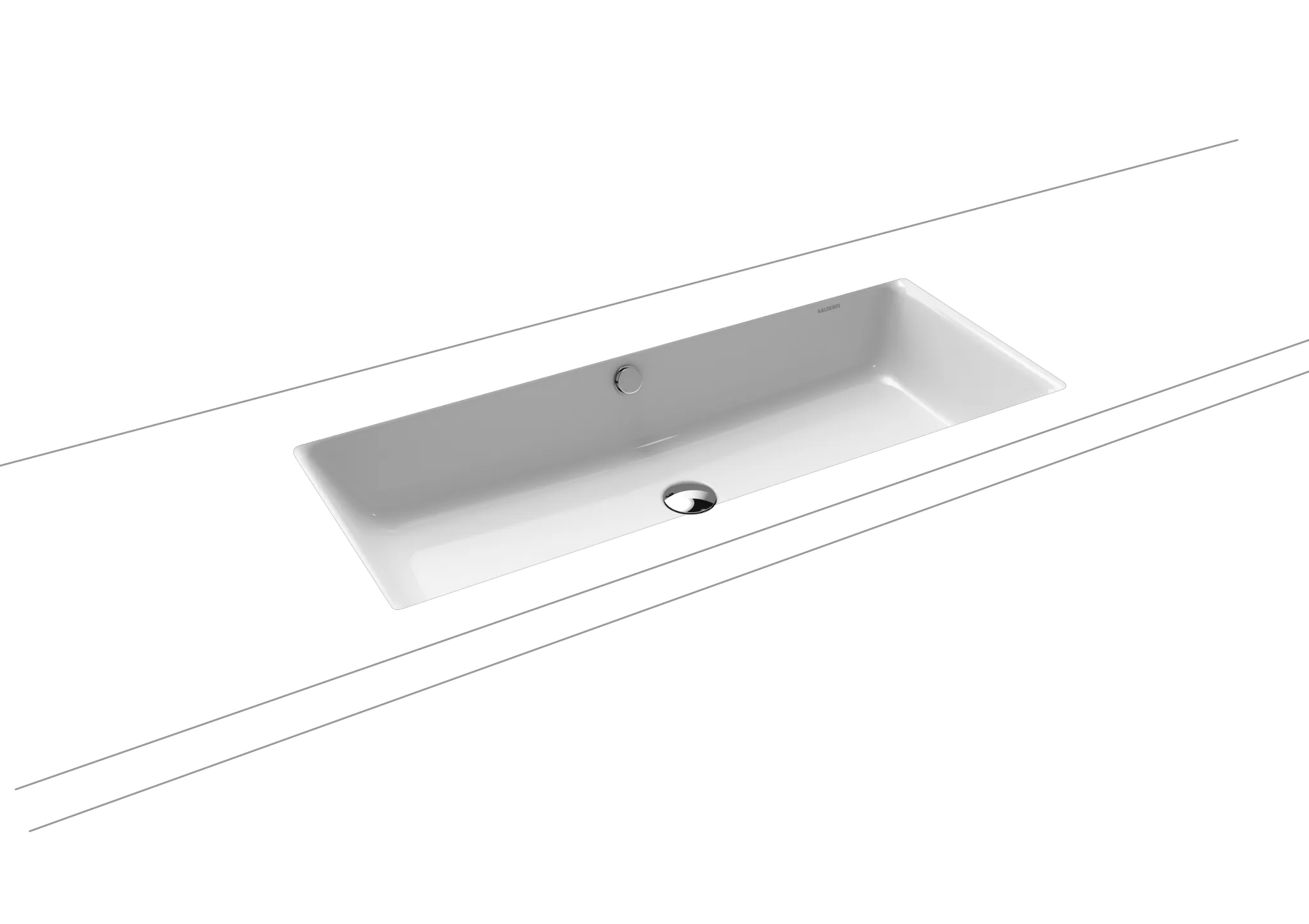 Unterbauwaschtisch „Puro“ 90 × 38,5 cm in pergamon, mit Perl-Effekt Unterbauwaschtisch „Puro“ 90 × 38,5 cm in pergamon, mit Perl-Effekt