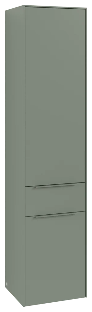 Villeroy & Boch Hochschrank Subway 3.0 C59002, eckig, Soft Green, 400x1710x346 mm, 2 Türen, 1 Auszug, mit Absenkautomatik (SoftClosing)