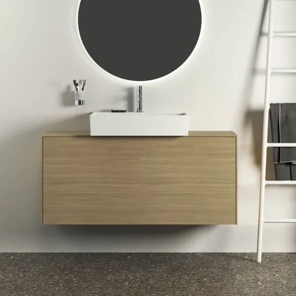 Zahnputzbecher Conca, rund, Brushed Gold Zahnputzbecher Conca, rund, Brushed Gold